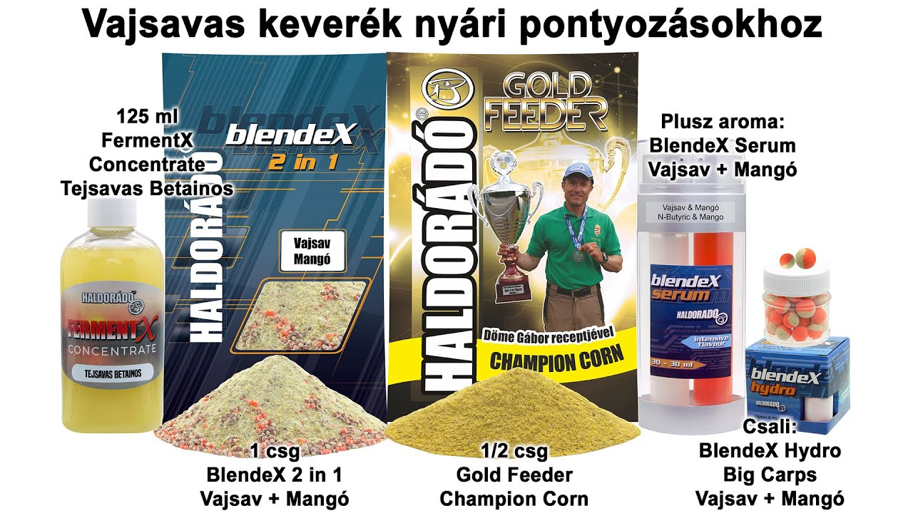 Ny&aacute;ri fog&oacute;s receptek felmelegedett vizekre 2020 - 4. r&eacute;sz Vajsavas kever&eacute;k ny&aacute;ri pontyoz&aacute;sokhoz