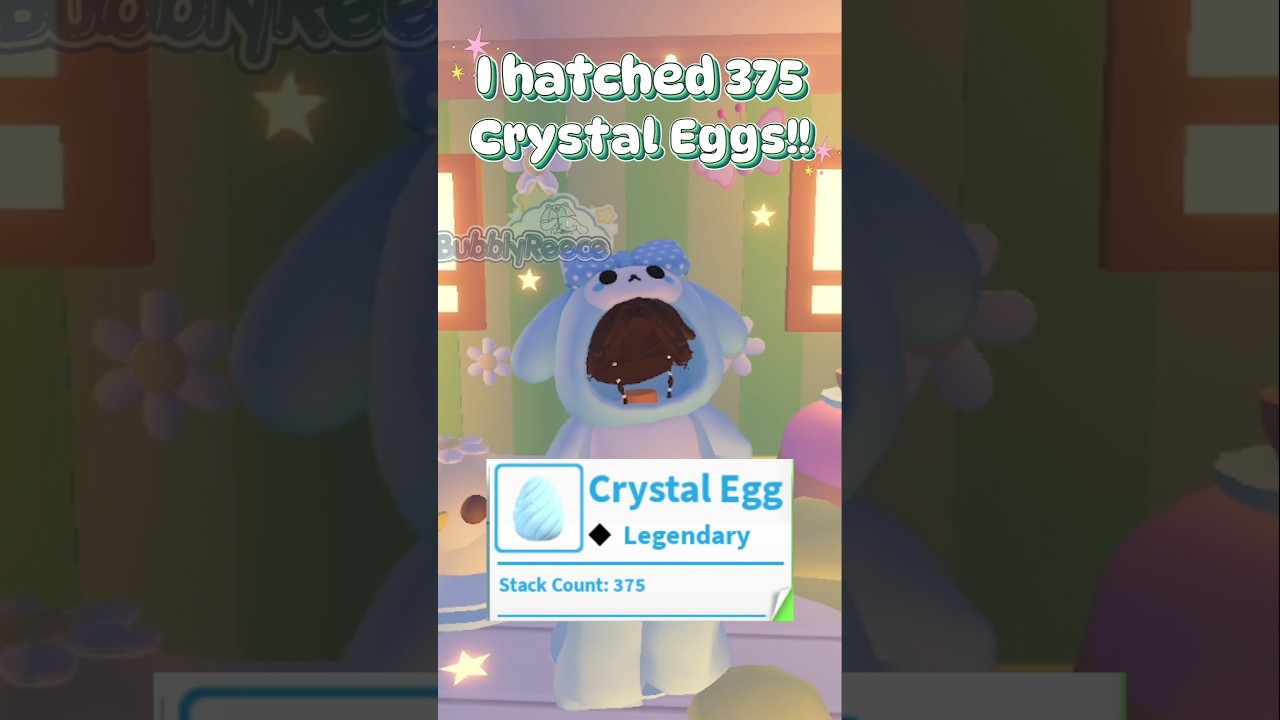 ˖𓍢ִ໋🌷͙֒✧OTWORZYŁEM 375 KRYSZTAŁOWYCH JAJEK🍡˚.⋆🌿 #adoptmeupdate #adoptmeroblox #adoptme