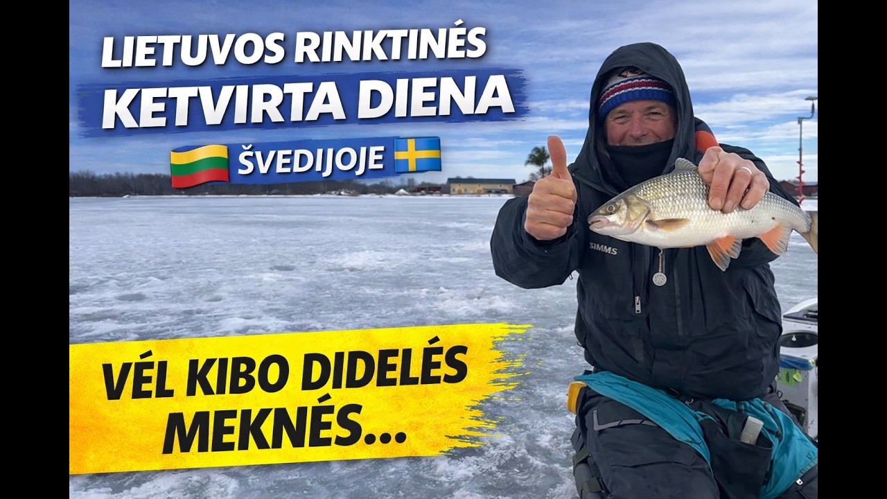 Ketvirta diena Švedijoje su Lietuvos poledinės žūklės rinktine! 🎣