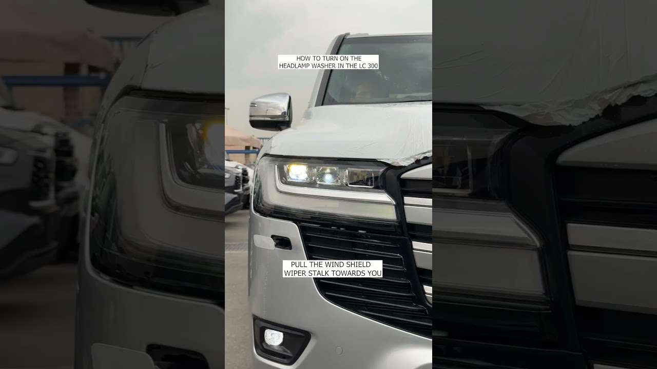 How to turn on Headlamp Washer in the LC300?