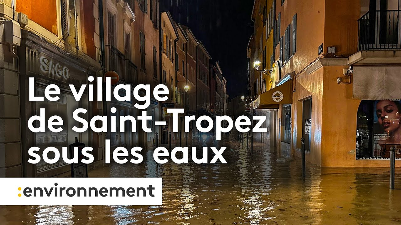Pluies diluviennes : Saint-Tropez sous les eaux