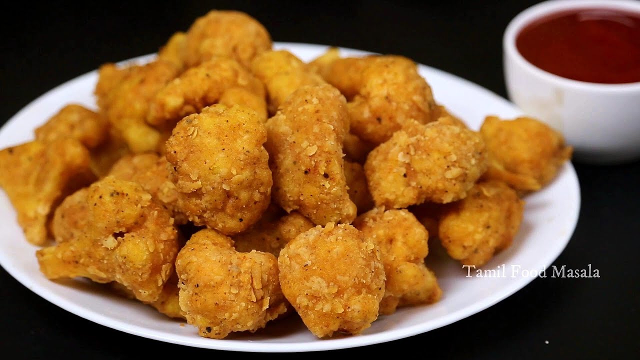 கேஎஃப்சி ஸ்டைல் பாப்கார்ன் காலிஃபிளவர் | KFC style Cauliflower Popcorn | Cauliflower Recipe in Tamil