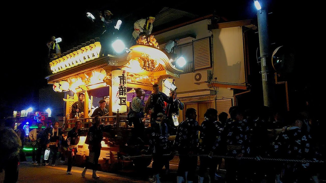 藤枝大祭り 2023 市部区 屋台曳き廻し