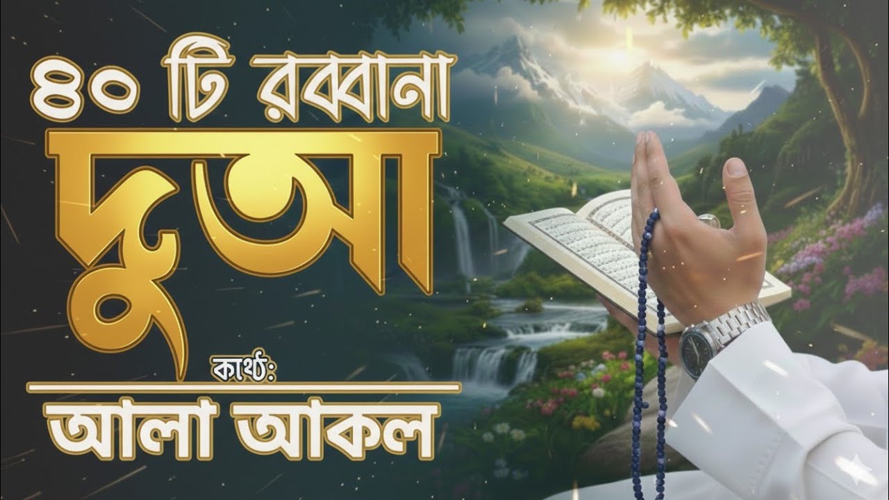 চোখ বন্ধ করে শুনুন আত্মা শীতলকারী ৪০ Rabbana Dua | Close Your Eyes & Listen 🎧 | 40 Rabbana Dua#dua