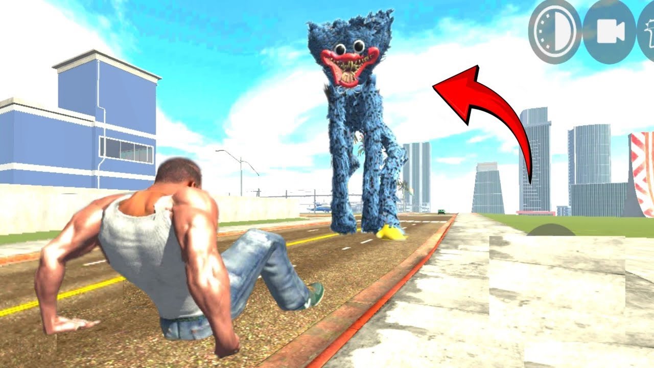 Franklin Turns Into Poppy Playtime Doll to Fight Dolls in Indian Bike Driving 3D