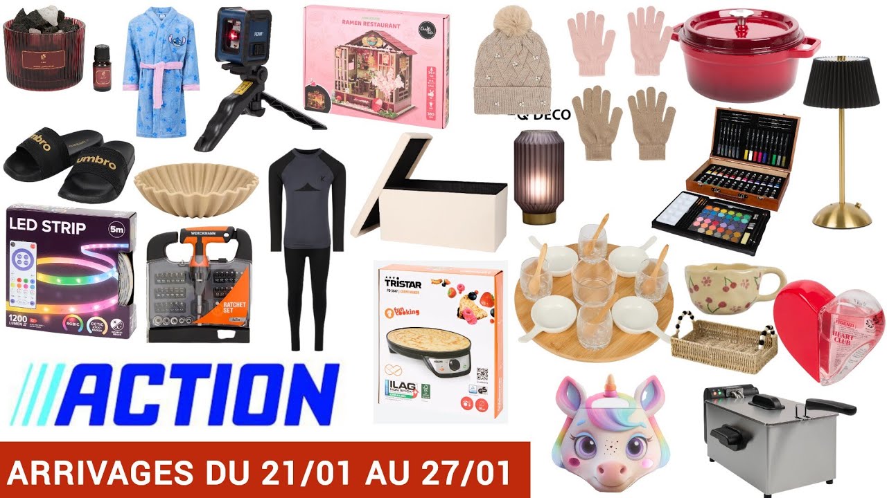 Action Arrivage de la Semaine du 21/01 au 27/01  ✨ Loisirs cr&eacute;atifs #Action France ✨ Nouveaut&eacute;s