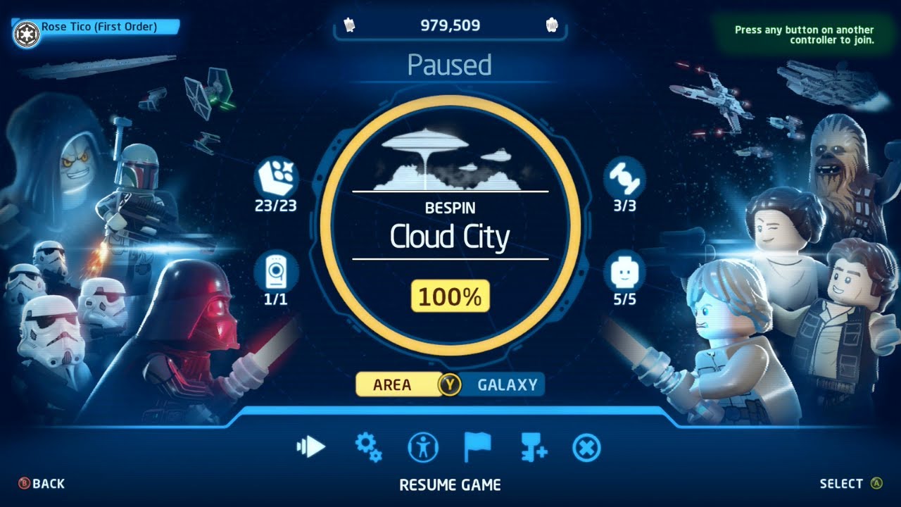 LEGO Star Wars The Skywalker Saga Cloud City 100% Guide (All Collectibles)