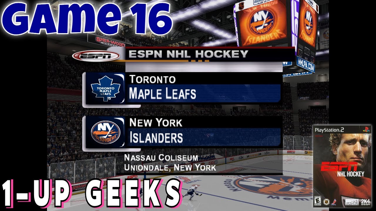 ESPN NHL Hockey (PS2) - 40-Game Franchise Mode: Game 16 - Leafs @ Islanders (4K) (No Commentary)