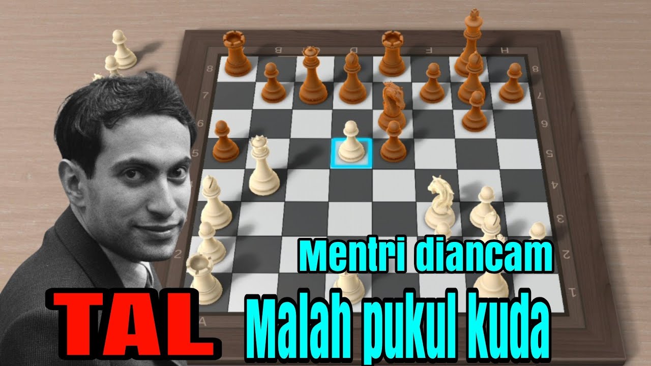 Serangan dan pengorbanan paling brutal! Mikhail tal vs skuja roberts 1955