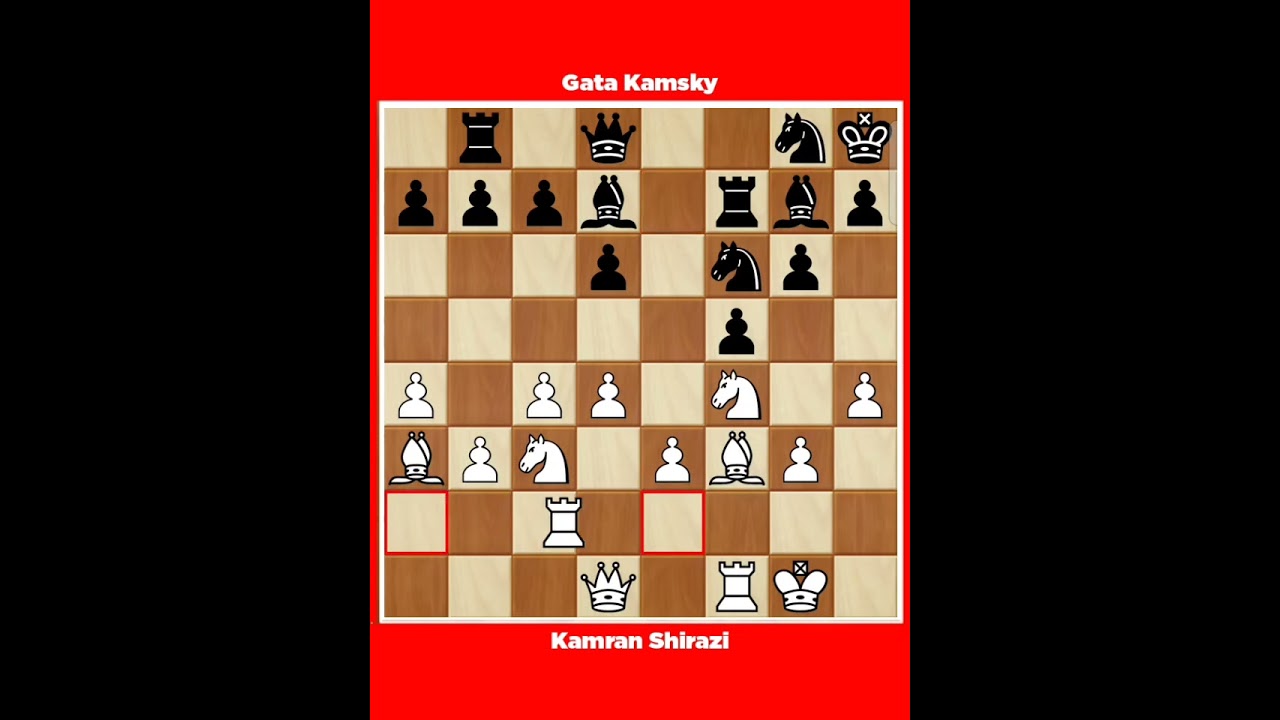 Kamran Shirazi vs Gata Kamsky &radic; It MCC New York USA, 1989.