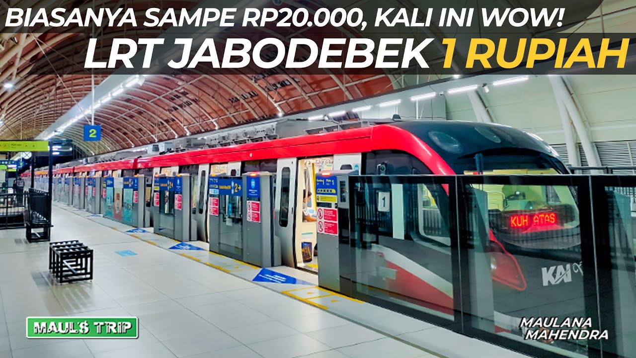 Kapan Lagi Naik LRT Jabodebek cuma 1 Rupiah!