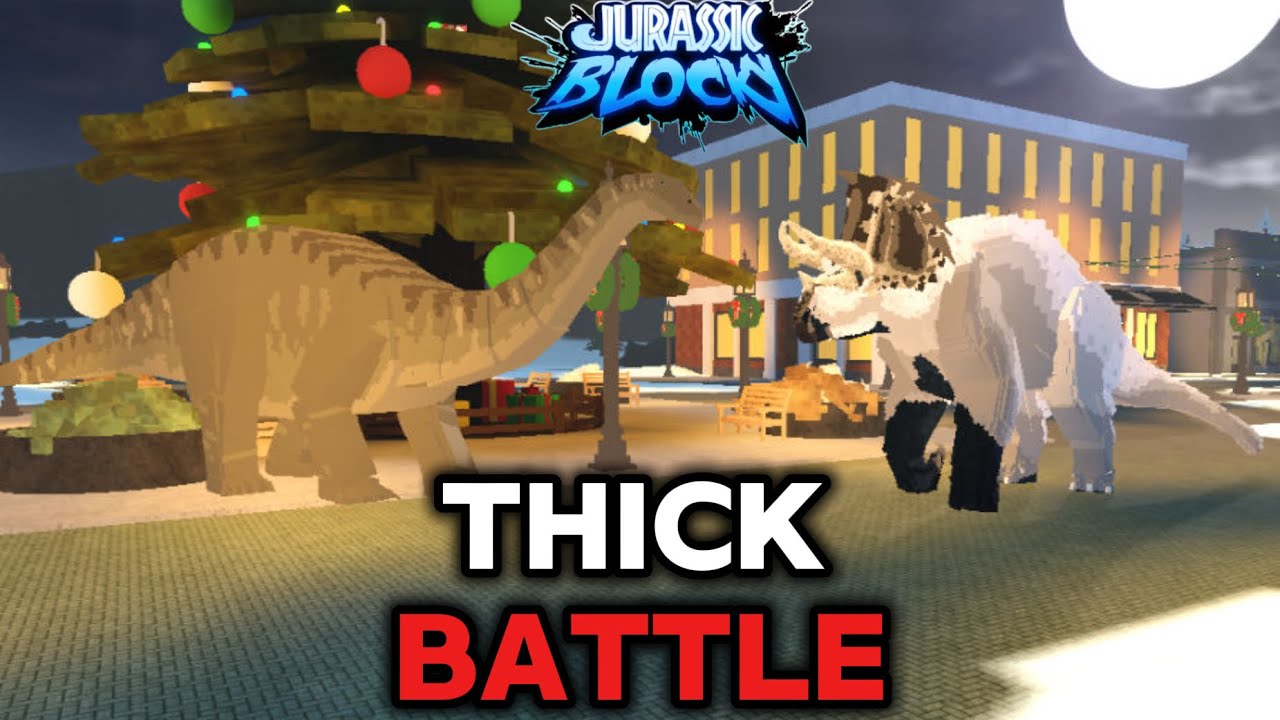 Apatosaurus vs Yeti Trike |Jurassic Blocky Series Thick Battle