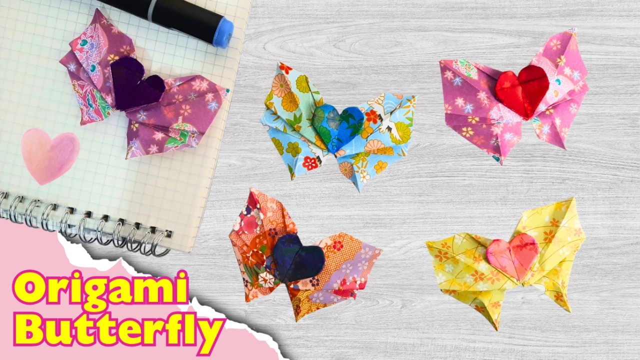 ORIGAMI BUTTERFLY 🦋 Easy Origami Animal | Origami Tutorial