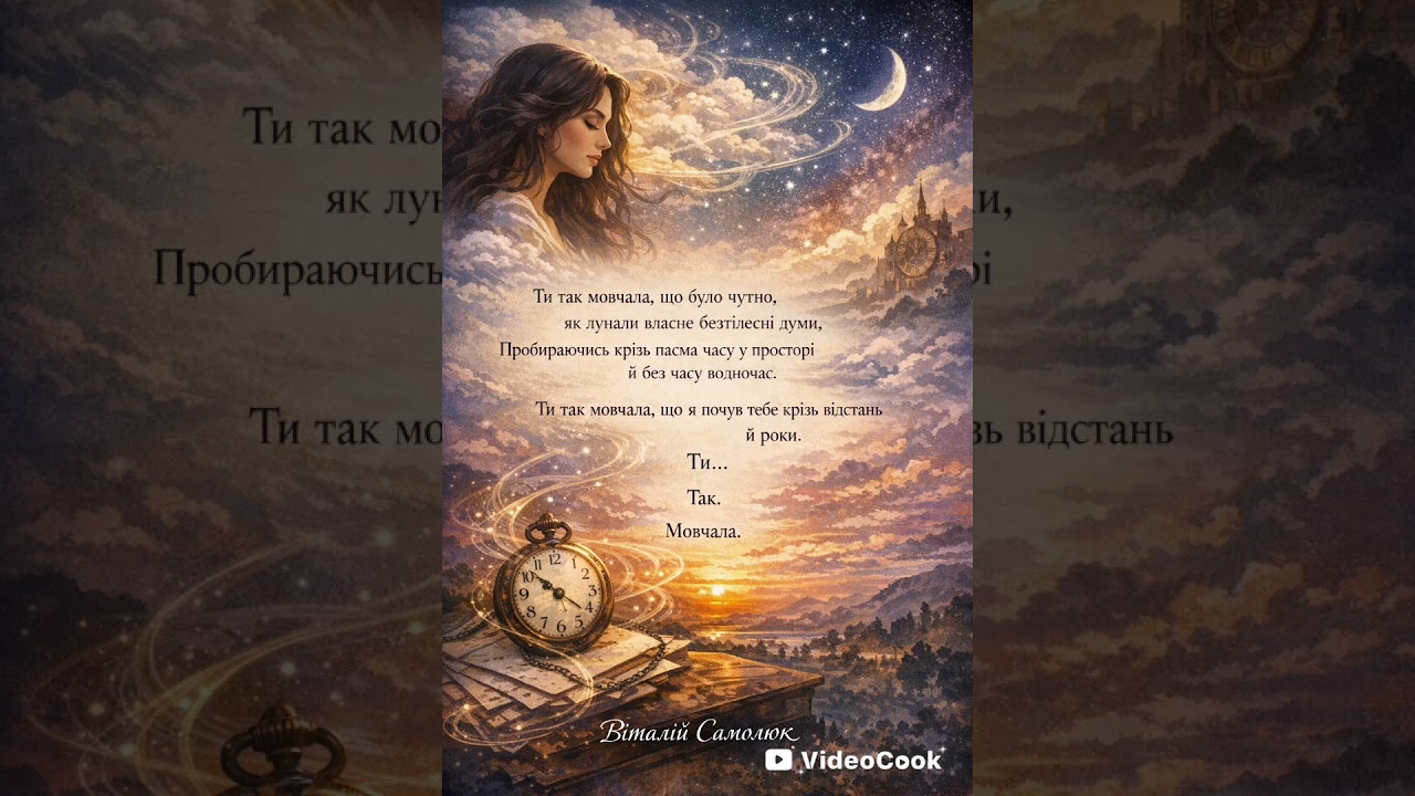 Ти так мовчала.   