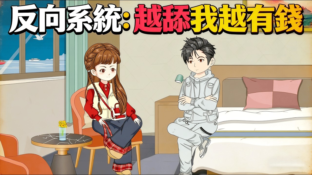 一口氣看完 《反向系統：越舔我越有錢》只要不產生真情，當舔狗就能變神豪？主角完美執行任務，在被甩瞬間身價破億。他不再送外送，而是開著頂配豪車回村，把勢利眼親戚的臉通通打腫！