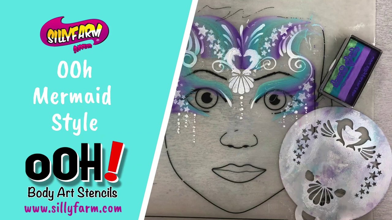 Ooh Mermaid Stencil Quick Idea