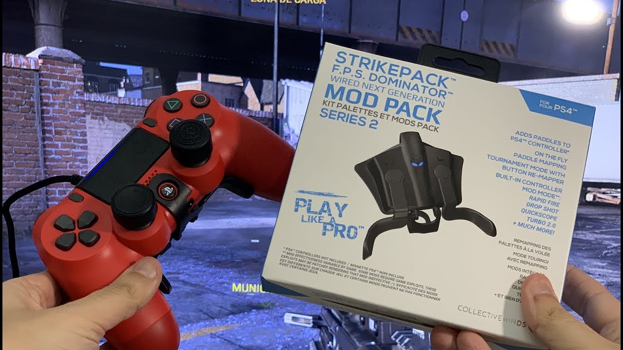 STRIKEPACK F.P.S DOMINATOR PARA PS4 (CONVIERTE TU MANDO EN UN MANDO SCUF)