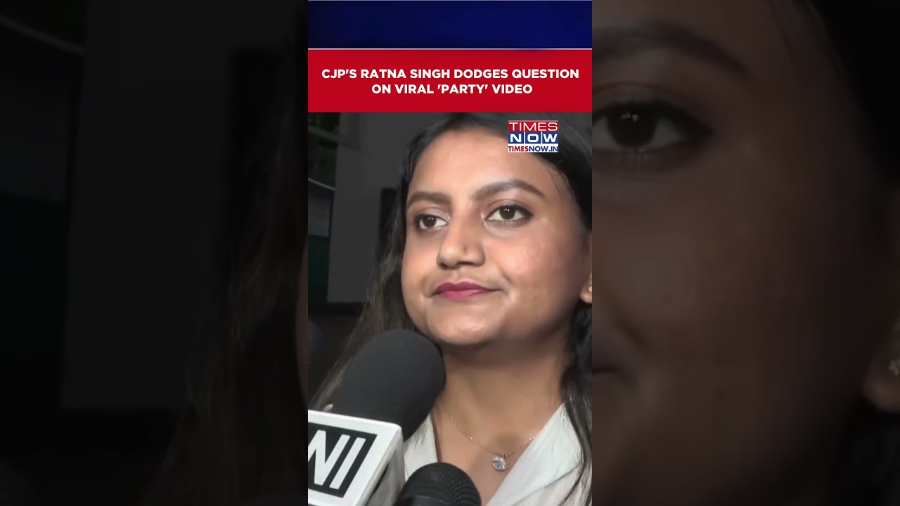 CJP's Ratna Singh Dodges Question On Viral 'Party Video' | CJP Party Viral Video #shorts