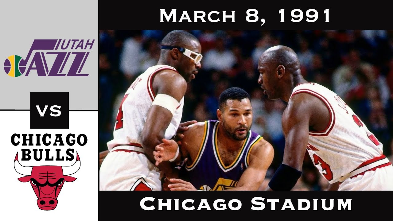 Full Game: The MVP Gauntlet | Utah Jazz vs Chicago Bulls (March 8, 1991)