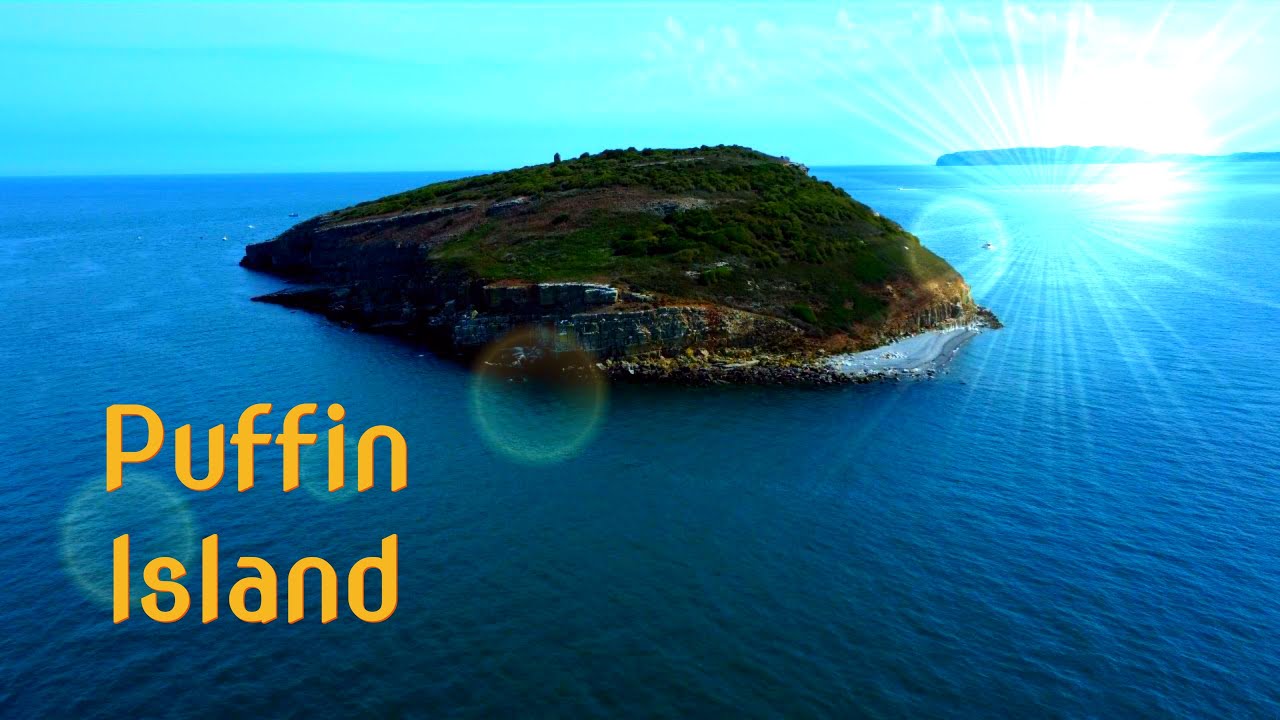 Puffin Island Anglesey by Drone - Cinematic Aerial View - North Wales in 4K