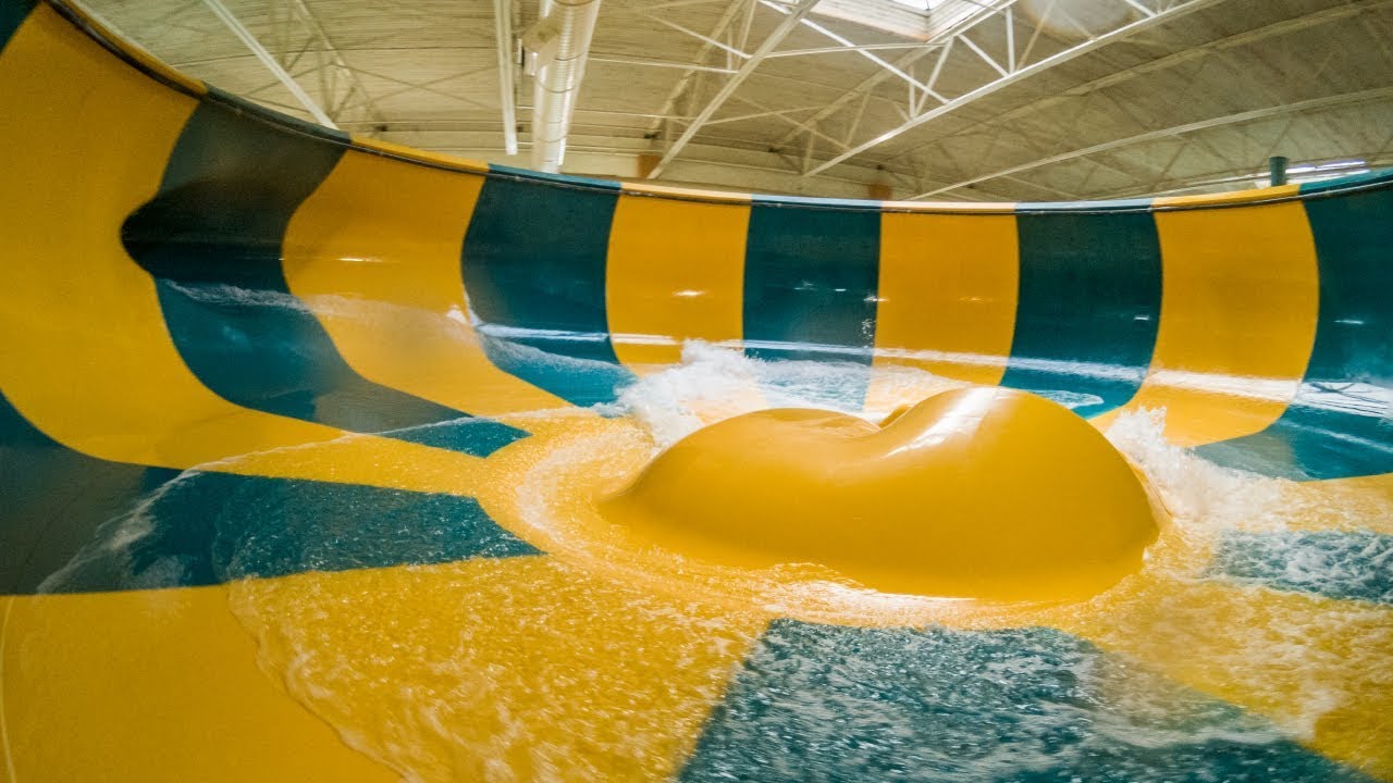 Great Wolf Lodge Poconos - Coyote Cannon | Space Bowl Trichterrutsche Onride POV