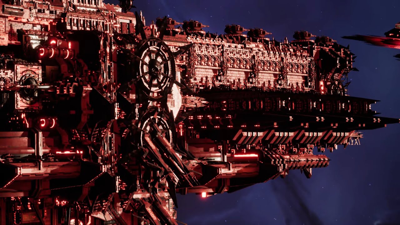 Skalgrim Mod 2021: Abyss - Word Bearers vs Imperial Navy - Battlefleet Gothic Armada 2