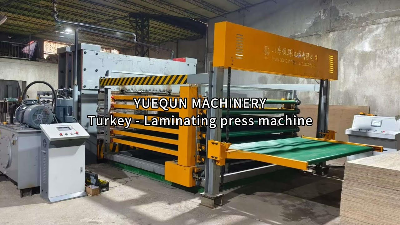 800tons 6layers laminating press machine. For film faced plywood production. #hotpress