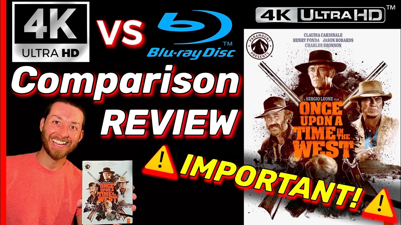 Once Upon a Time in the West 4K UltraHD Blu Ray Review & 4K vs Blu Ray Image Comparisons & Unboxing!