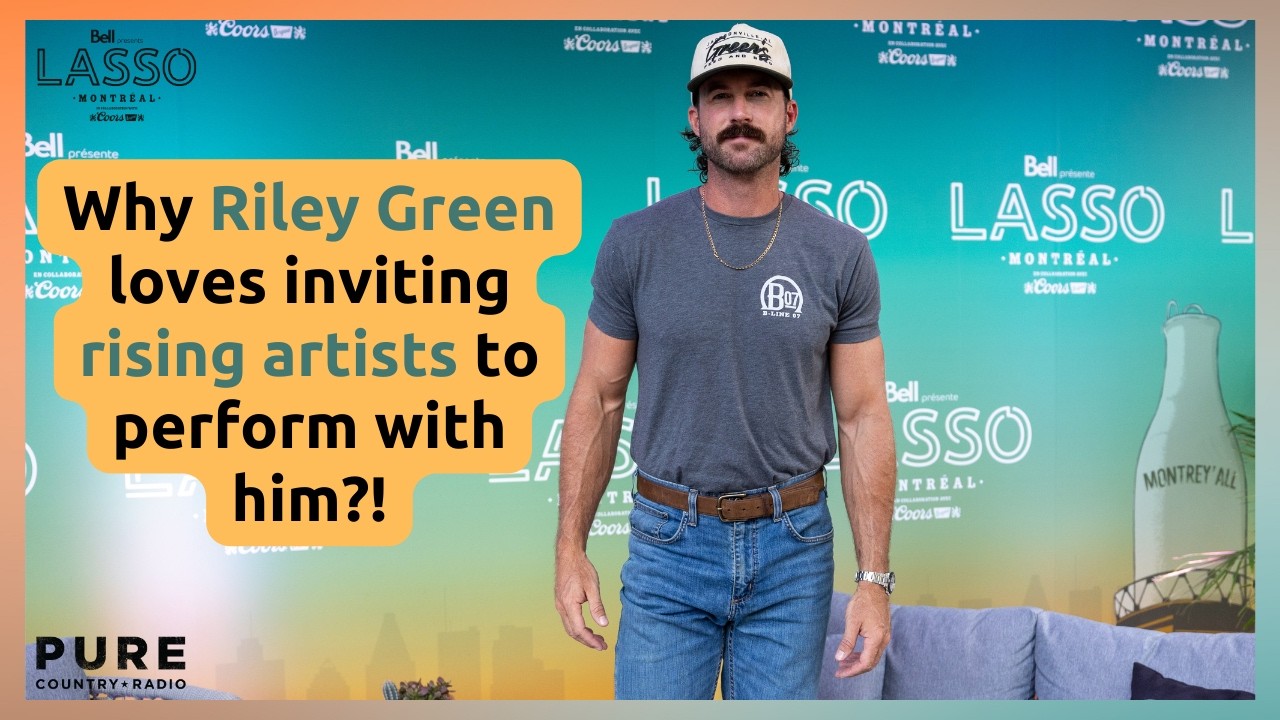 Riley Green reveals if he will shave his mustache again & why he loves showcasing other artists?!