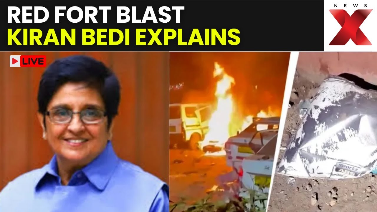 Red Fort Car Blast LIVE: Former IPS Kiran Bedi Breaks Down Red Fort Blast Investigation