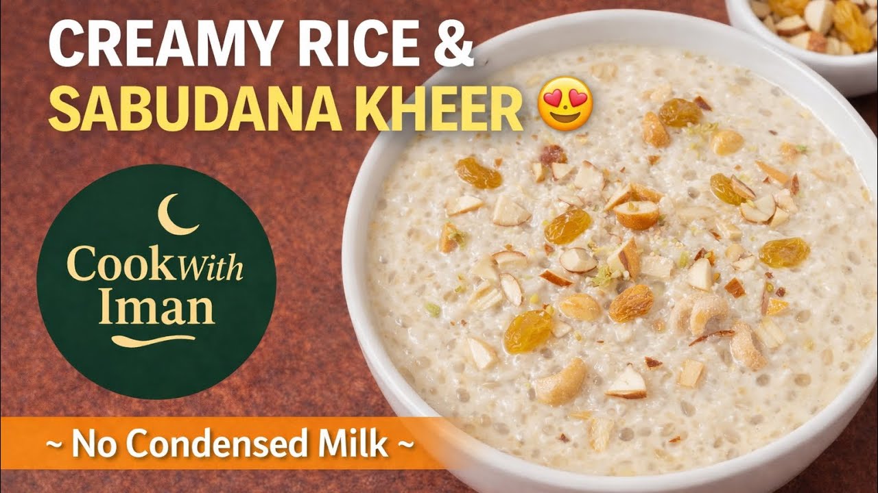 Creamy Rice & Sabudana Kheer | Traditional Indian Dessert | Easy Milk Sweet Recipe