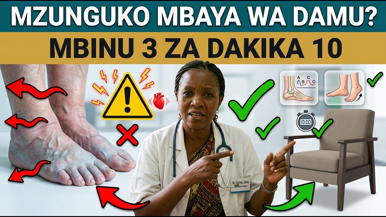 Mzunguko Mbaya wa Damu Miguuni? Mbinu Hizi 3 Zinaweza Kukusaidia! | Afya ya Wazee