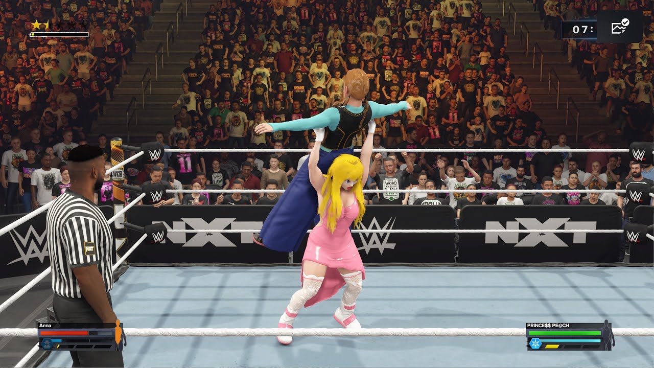 WWE 2K24 Princess Peach #supermario  Vs Princess Anna #frozen