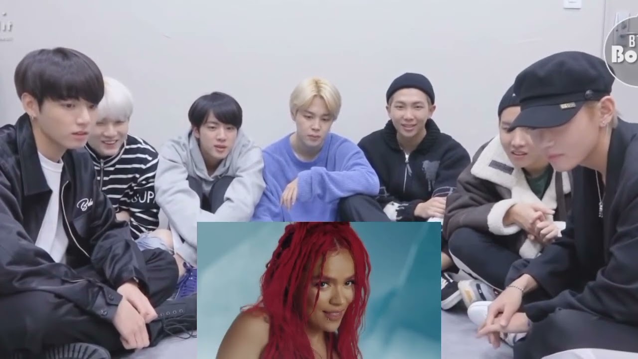 BTS react Karol G feat Shakira TQG (Vídeo Official) (Fake Reaction)