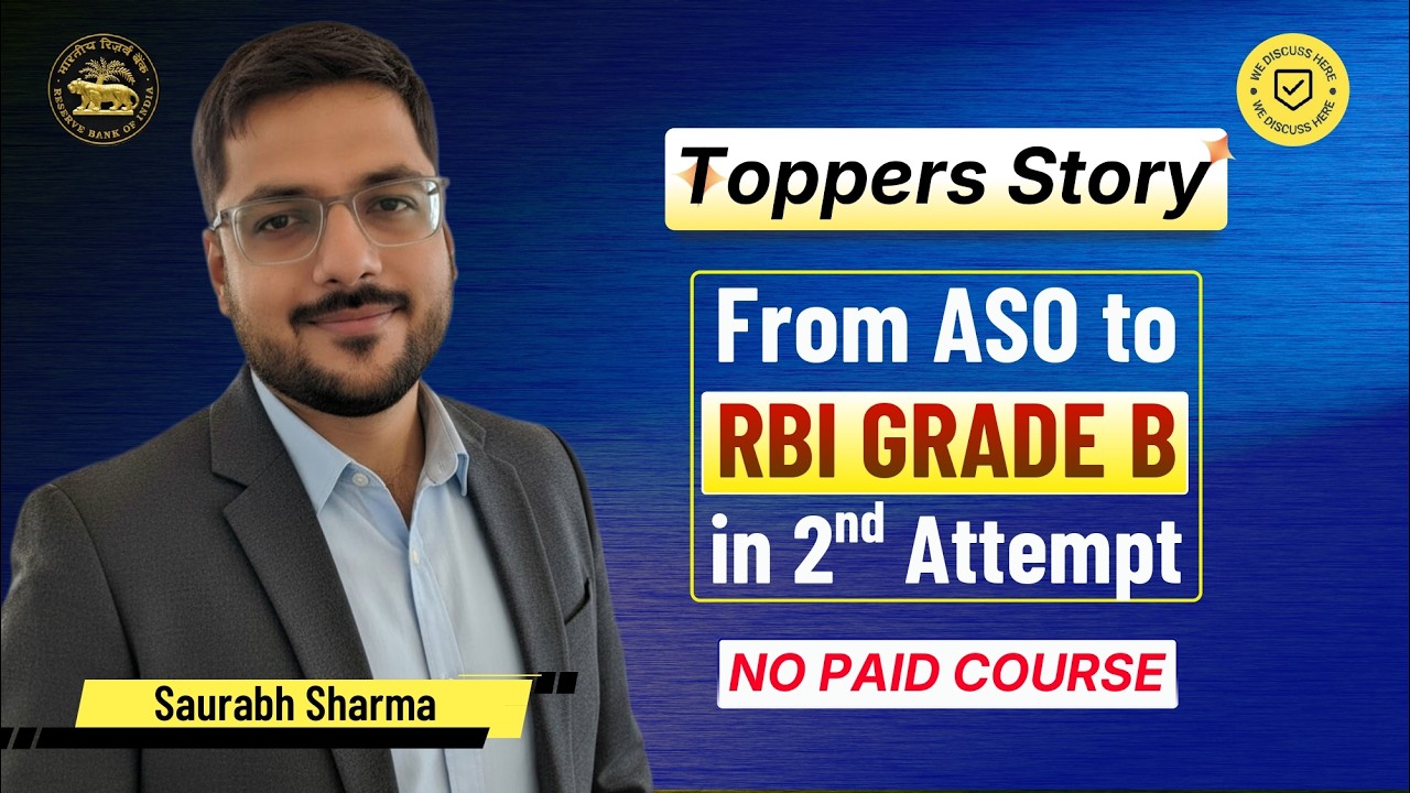 RBI Grade B Topper Saurabh Sharma
