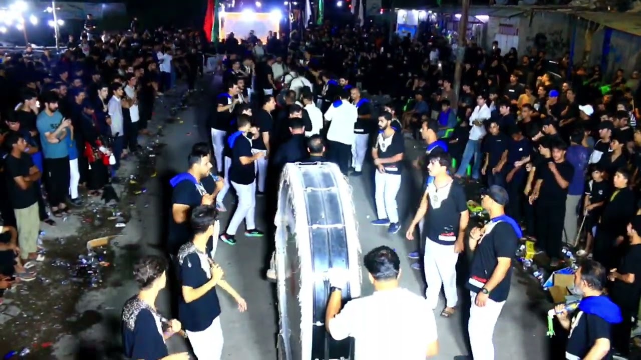 نزلة موكب خدام الامام موسى الكاظم ع في شعلة الصدرين لليوم الثامن #جعفر_المطيري