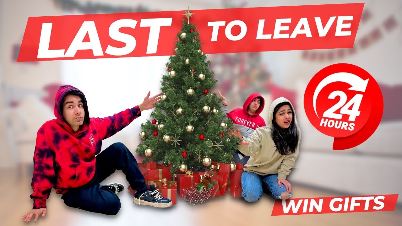 Last To Leave Christmas Tree KEEPS All The Presents | Rimorav vlogs