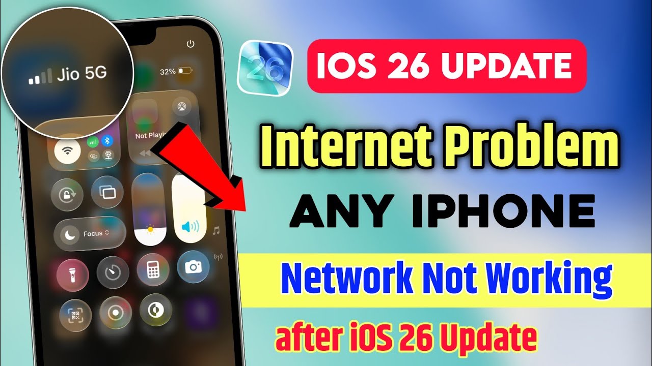 iphone internet not working ios 26 | internet connection not working on iphone |network issue ios 26