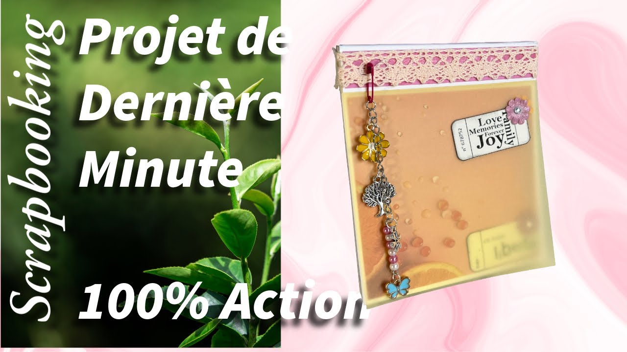 Scrapbooking, petit projet de dernière minute, 100 % action, défi chute de papier