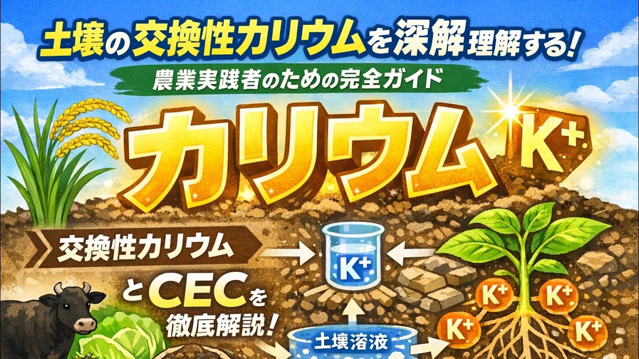 「交換性カリウム」って結局なに？土壌診断の数字が読めるようになる