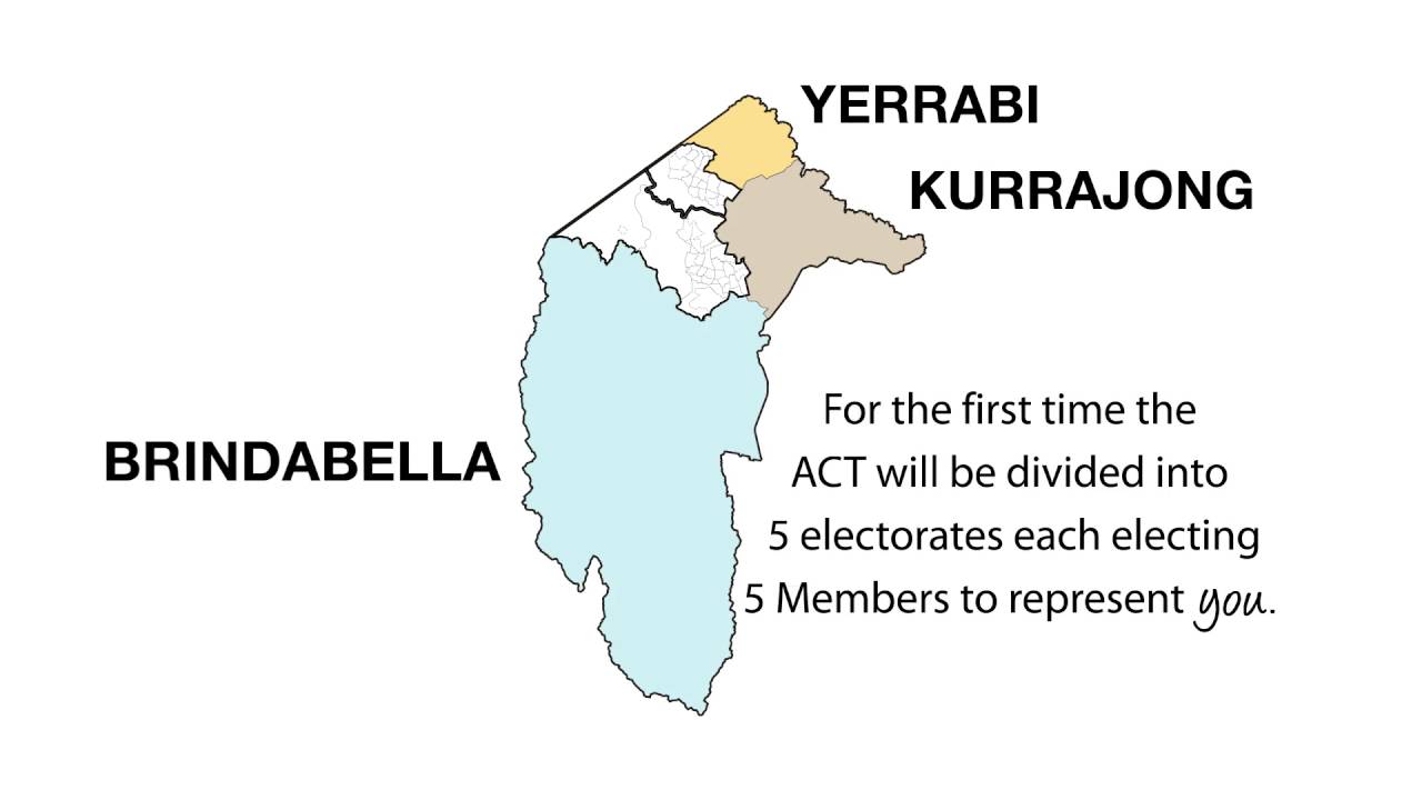 2016 ACT Legislative Assembly election - new electoral boundaries