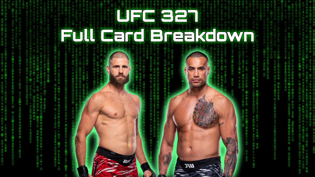 UFC 327 Full Card Breakdown