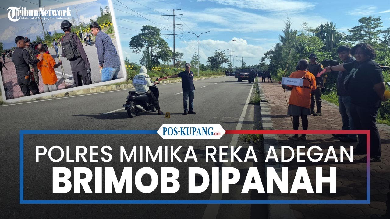 Polisi Reka Adegan Kasus Brimob Dipanah di Kwamki Narama