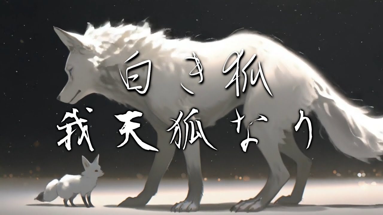 白き狐　我天狐なり