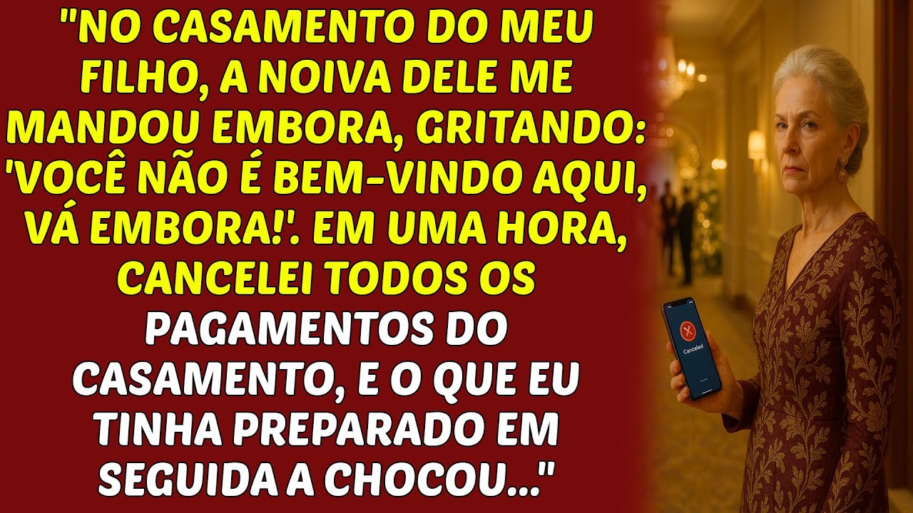 No casamento do meu filho, a noiva me mandou embora — então cancelei tudo e deixei todos em choque.