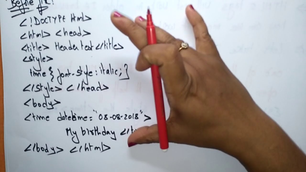 How to make to work html5 tags | IE browser | HTML | Lec-59 | Bhanu Priya