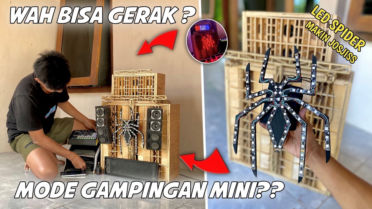 JOSJISSS POLL ‼️ Bikin LED parled spider rgb sound miniatur BISA GERAK makin sangarr