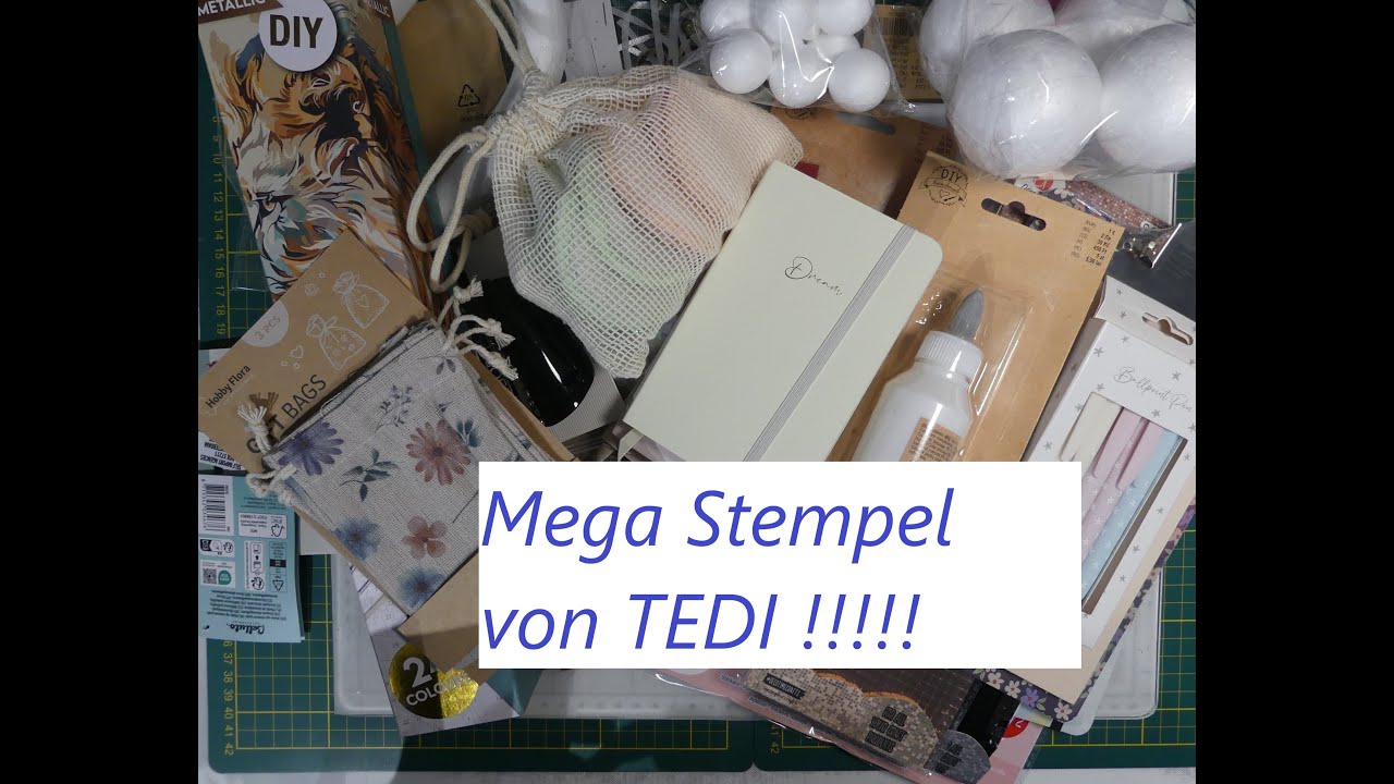 #ACTION, #TEDI Haul und die MEGA COOLEN Stempel von TEDI im Test, absolut Daumen hoch!!!!!