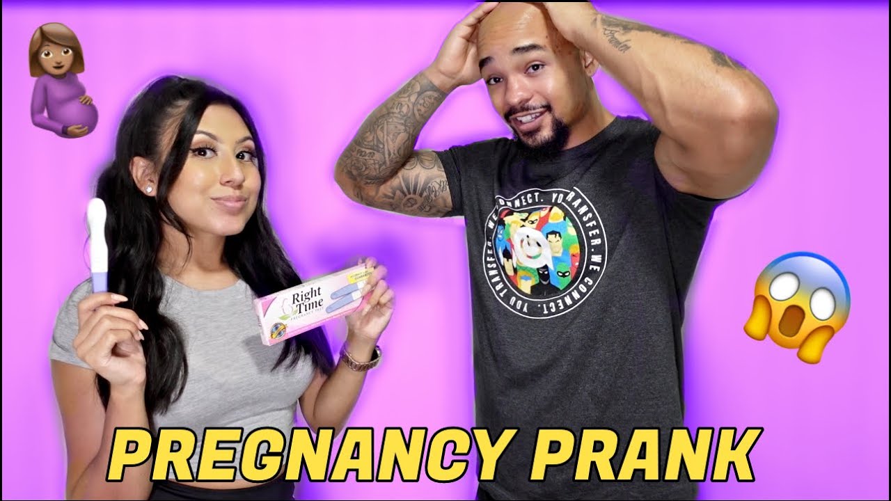 Positive Pregnancy Test PRANK On Boyfriend! *CUTE REACTION*