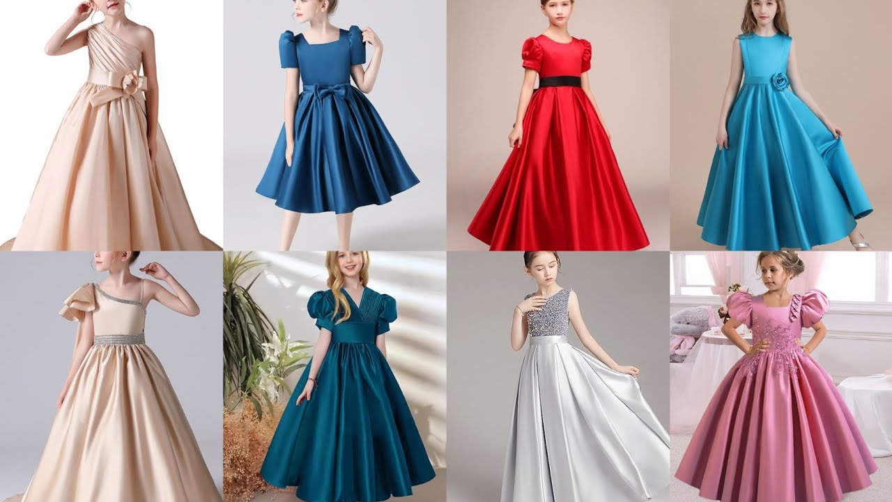 Beautiful girl princess birthday party frock new design||frower girl dress design 2025